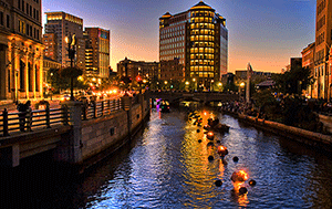 Waterfire in Providence - Photographer: liz west