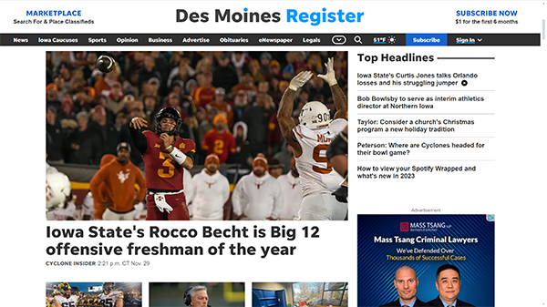 The Des Moines Register